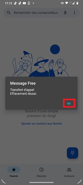 Manipulation générique pour faire un renvoi.