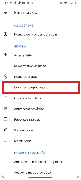 Paramétrage du renvoi d’appel