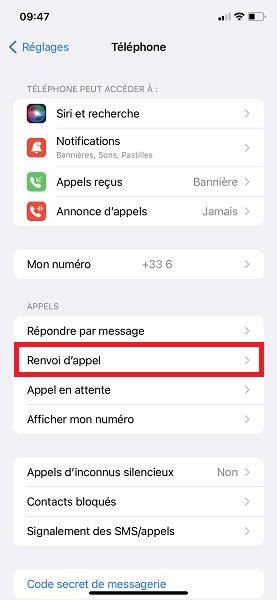 Comment configurer le renvoi d’appel sur iPhone ?