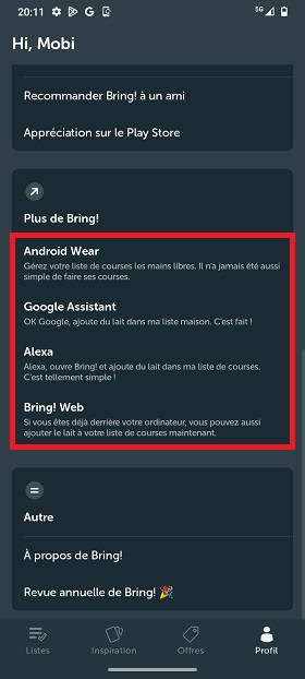 Confidentialité, version Premium et limites
