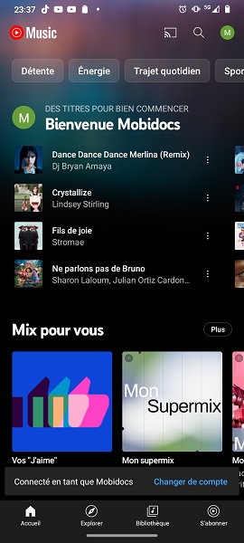 Découvrir de la musique