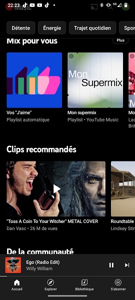 Découvrir de la musique