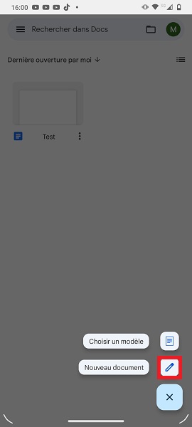 Fonctionnalité de Google Docs