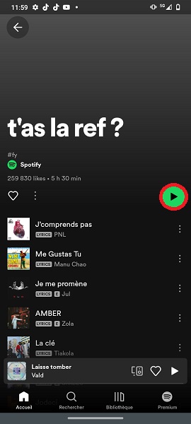 Les fonctionnalités de l’application Spotify