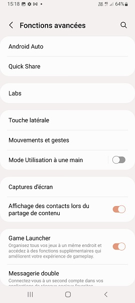 UNE INTERFACE ONE UI sympathique