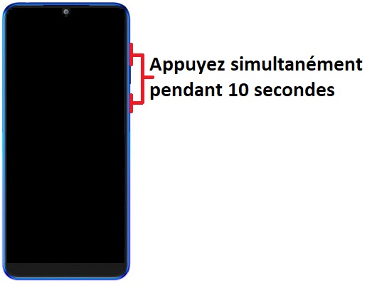 Forcer le redémarrage du Alcatel 3 2019