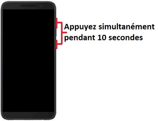 Forcer le redémarrage du Alcatel 3