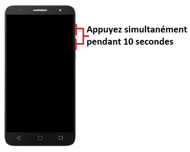 Forcer le redémarrage du Alcatel POP 4