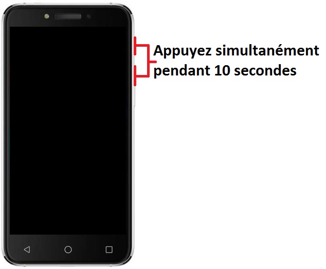 Forcer le redémarrage du Alcatel Shine Lite