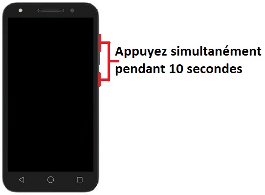 Forcer le redémarrage du Alcatel U5