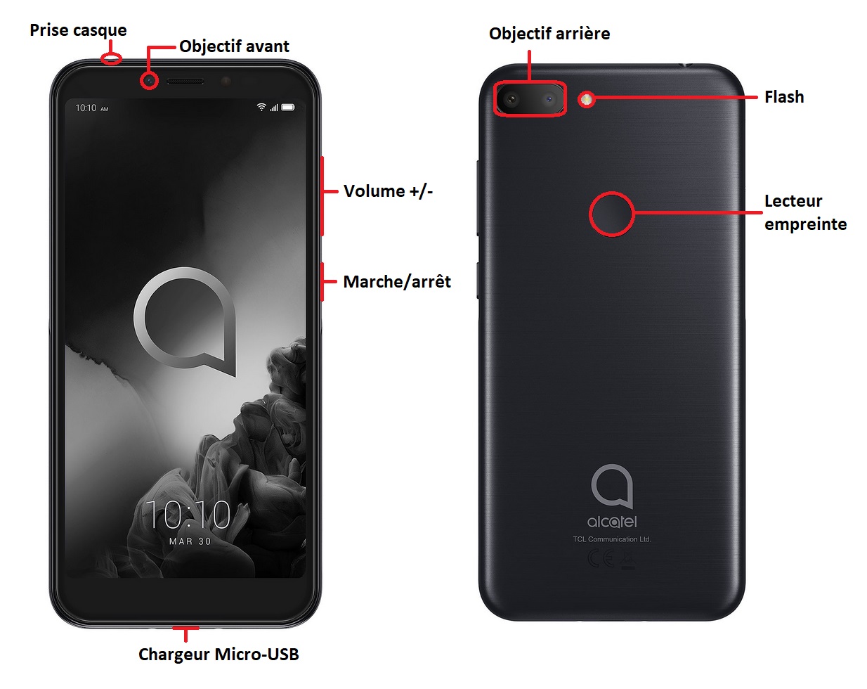Design du Alcatel 1S