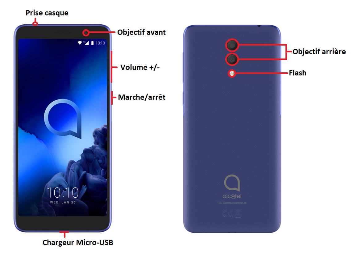 Design du Alcatel 1X