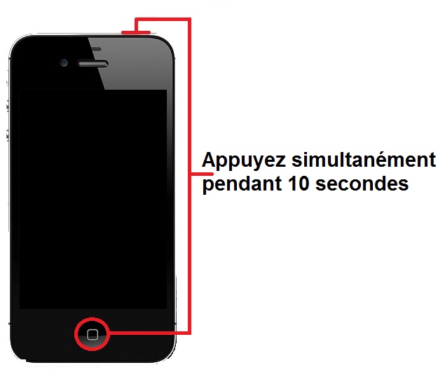 Forcer le redémarrage du Apple iPhone 4S