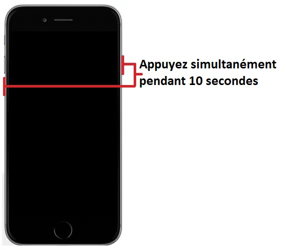 Forcer le redémarrage du Apple iPhone 7