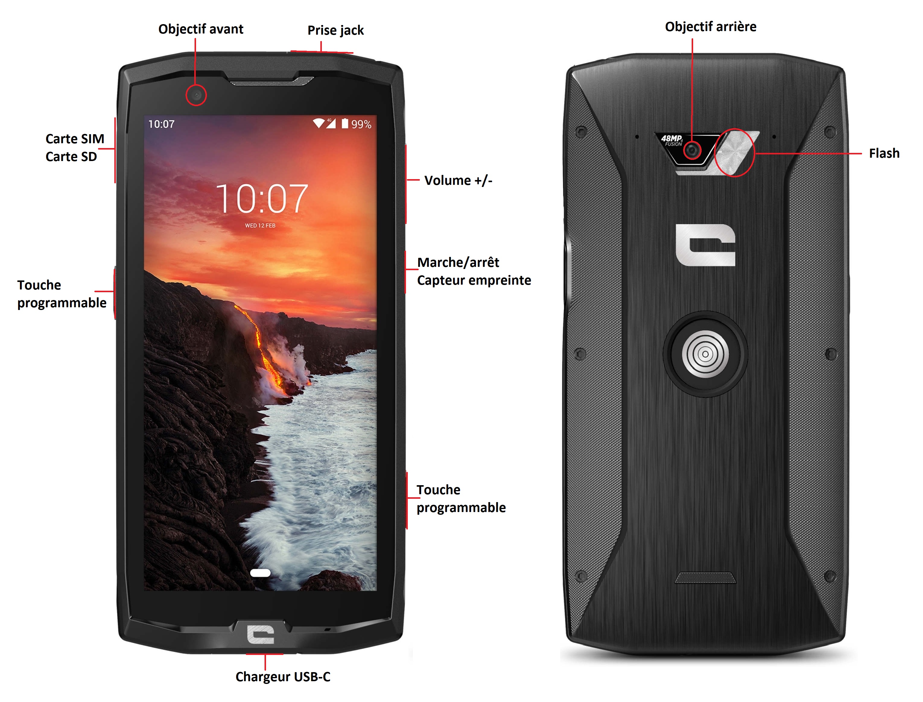 Design du Crosscall Core X4