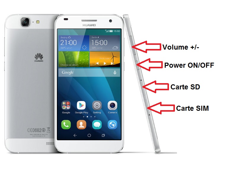 Design du Huawei G7