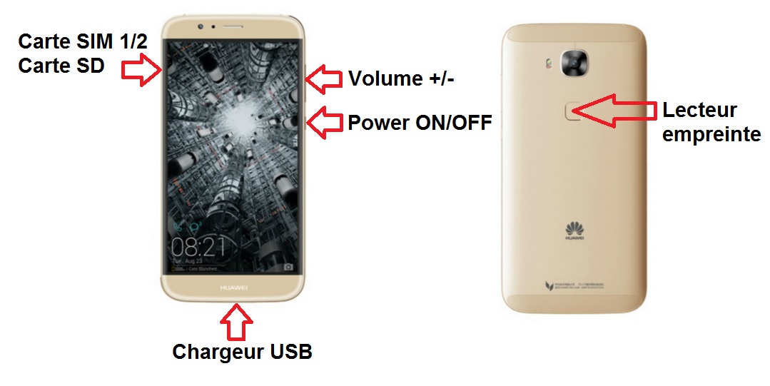 Design du Huawei G8
