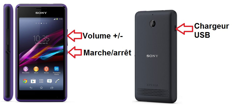 Design du Sony Xperia E1