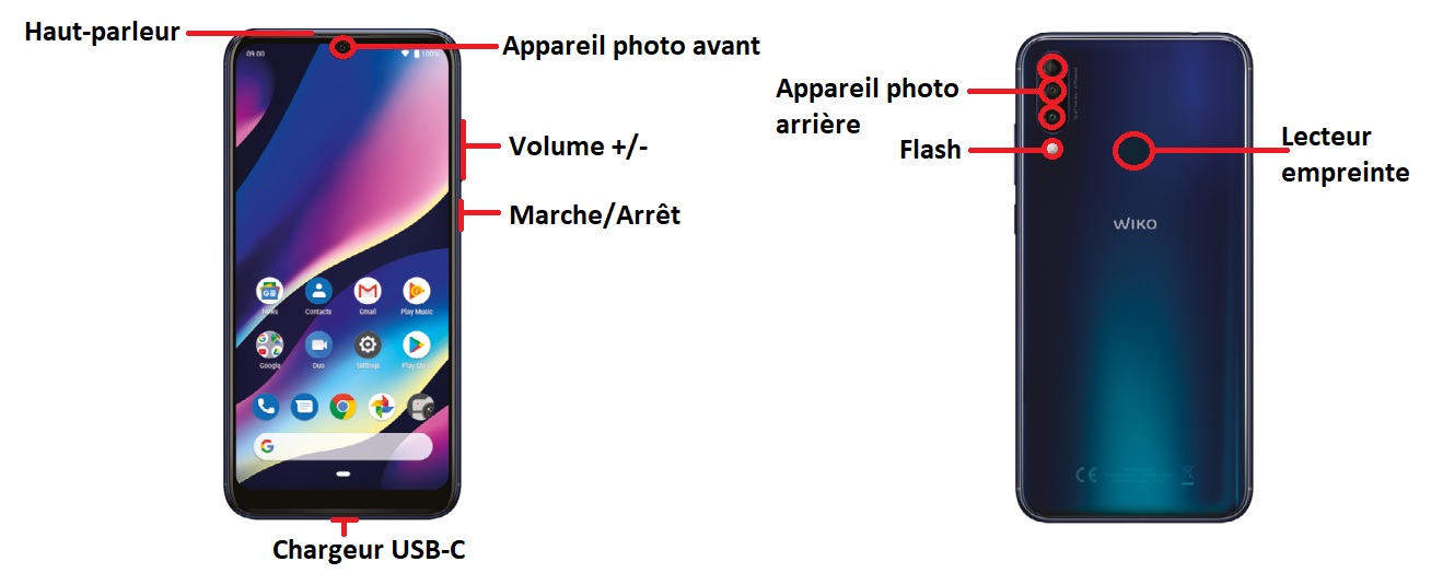 Design du Wiko View 3