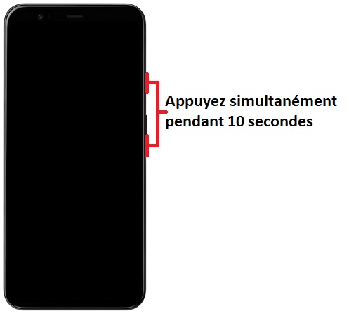 Forcer le redémarrage du Google Pixel 4