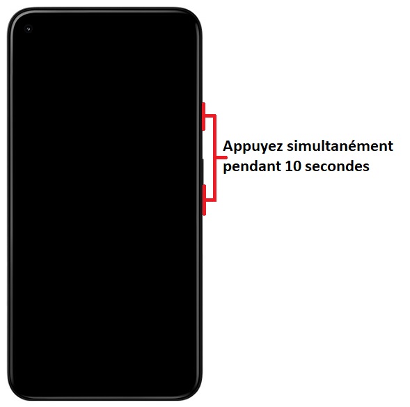Forcer le redémarrage du Google Pixel 5