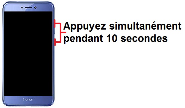 Forcer le redémarrage du Honor 8