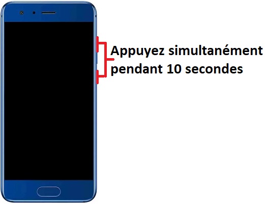 Forcer le redémarrage du Honor 9