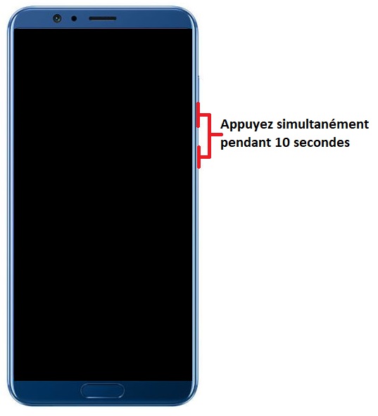 Forcer le redémarrage du Honor View 10