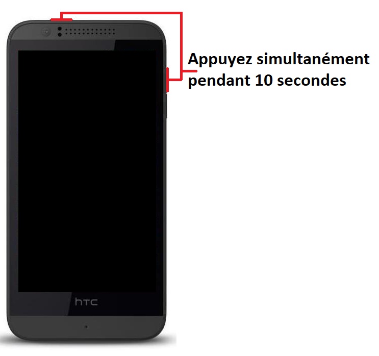 Forcer le redémarrage du HTC Desire 510