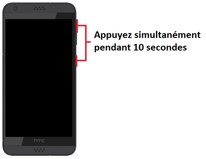 Forcer le redémarrage du HTC Desire 530