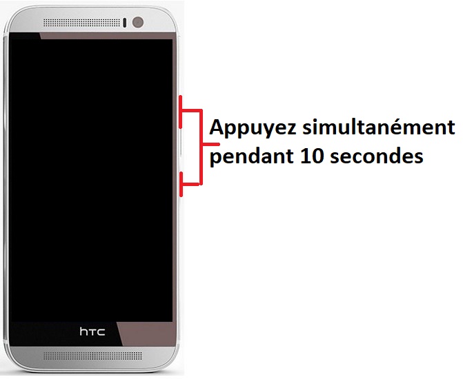 Forcer le redémarrage du HTC One M8