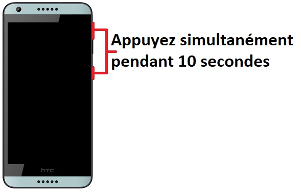 Forcer le redémarrage du HTC Desire 650