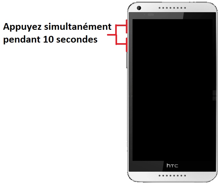 Forcer le redémarrage du HTC Desire 816