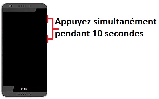 Forcer le redémarrage du HTC Desire 820