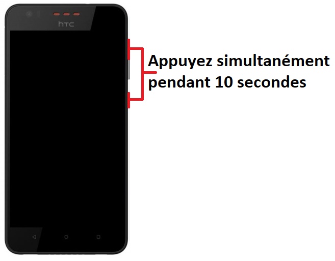 Forcer le redémarrage du HTC Desire 825