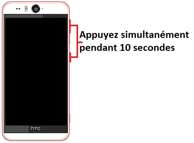 Forcer le redémarrage du HTC Desire Eye