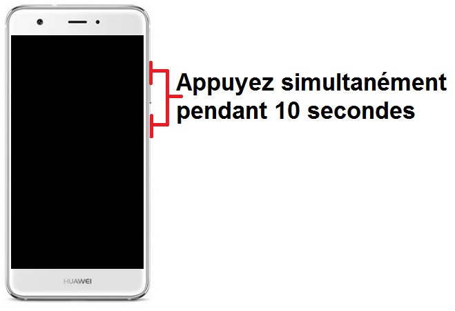 Forcer le redémarrage du Huawei Nova