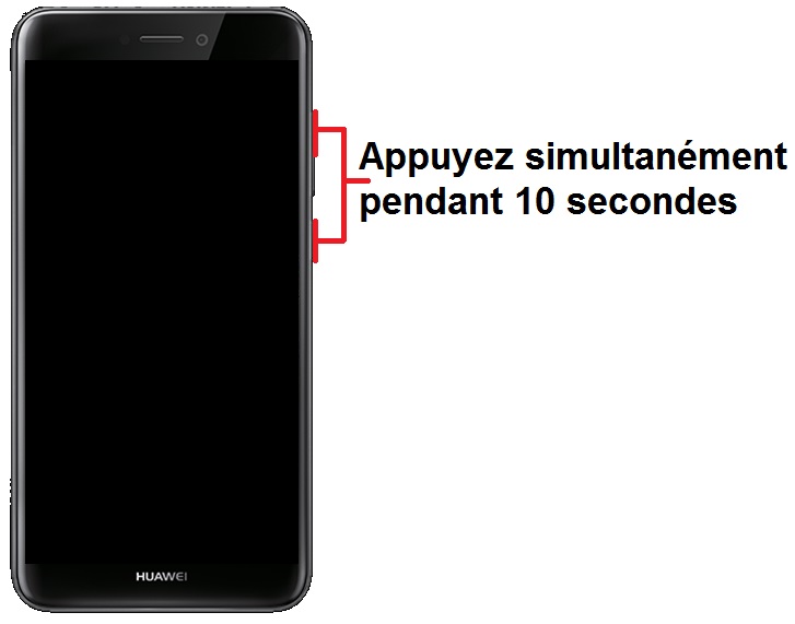 Forcer le redémarrage du Huawei P8 lite 2017