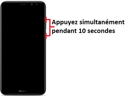 Forcer le redémarrage du Huawei Mate 10