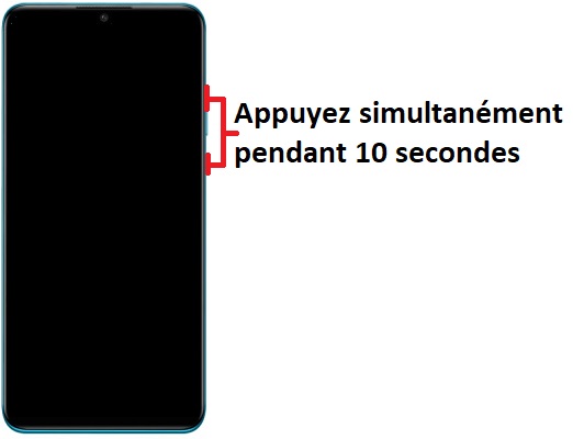 Forcer le redémarrage du Huawei P30