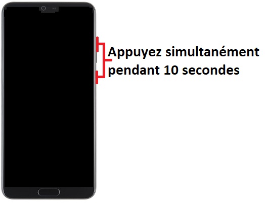 Forcer le redémarrage du Huawei P20
