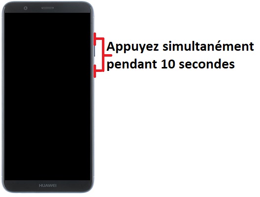 Forcer le redémarrage du Huawei P Smart