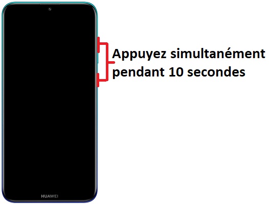 Forcer le redémarrage du Huawei Y7 2019