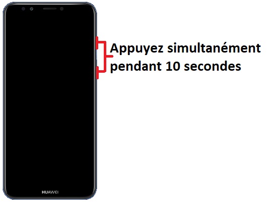 Forcer le redémarrage du Huawei Y7 2018