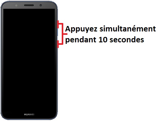 Forcer le redémarrage du Huawei Y5 2018