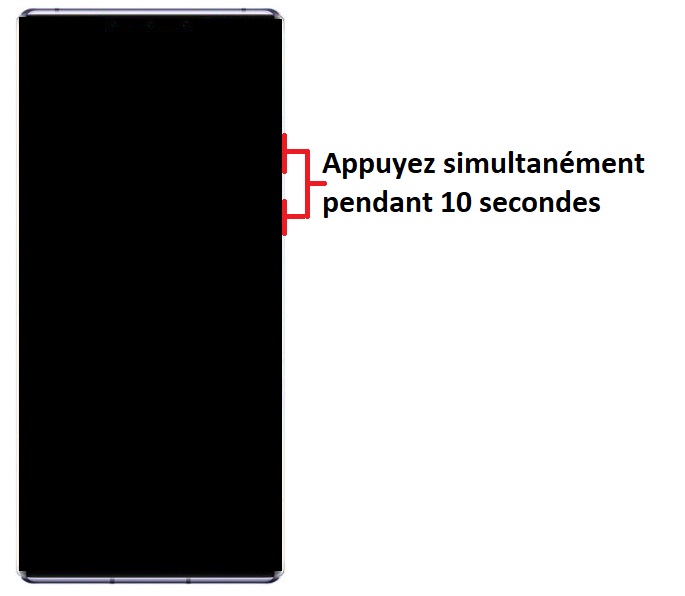 Forcer le redémarrage du Huawei Mate 30