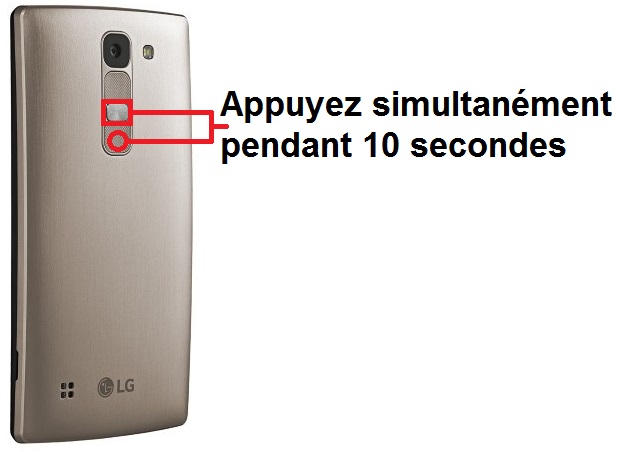 Forcer le redémarrage du LG Spirit