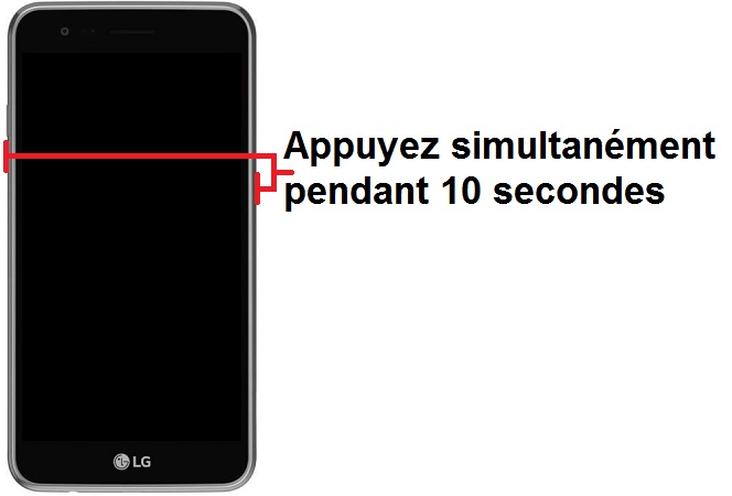 Forcer le redémarrage du LG K4