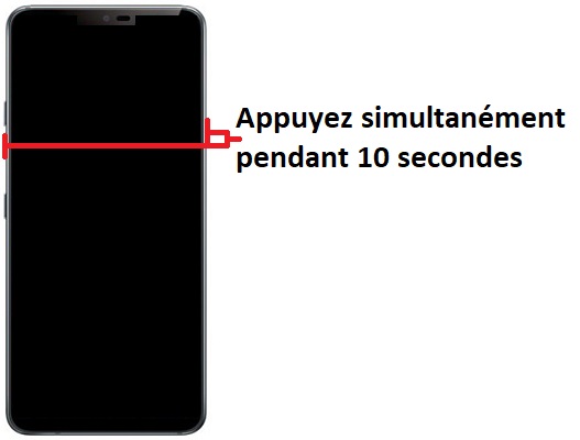 Forcer le redémarrage du LG G7 ThinQ