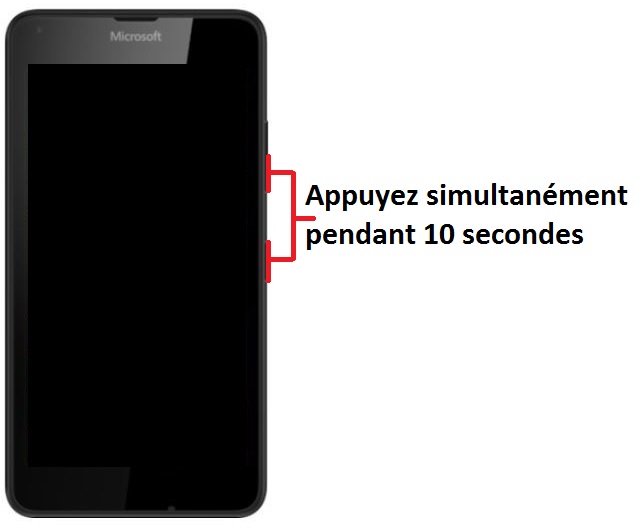 Forcer le redémarrage du Microsoft Lumia 640